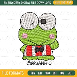 Sanrio Keroppi The Frog Embroidery png