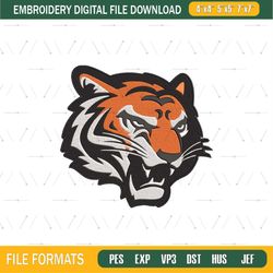 Cincinnati Bengals Mascot Embroidery Designs, NFL Embroidery Design File Instant Png