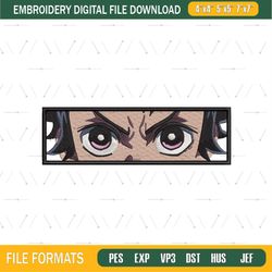 Kamado Tanjiro Eyes Anime Embroidery File png