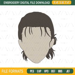 Eren Yeager Head Anime Embroidery File png