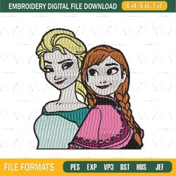 Disney Frozen Elsa & Anna Embroidery