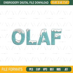 Olaf Logo Frozen Embroidery