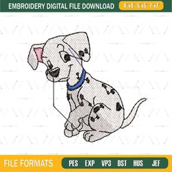 Rolly The Dalmatian Puppy Embroidery