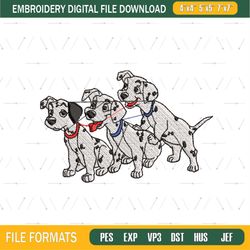 Patch and The Dalmatian Puppies Embroidery