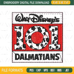 Walt Disney 101 Dalmatians Logo Embroidery