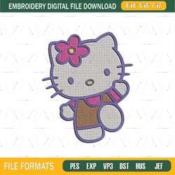 Hello kitty embroidery design, Kitty embroidery, Embroidery file,Embroidery