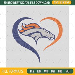 Denver Broncos Embroidery Files, NFL Logo Embroidery Designs, NFL Broncos