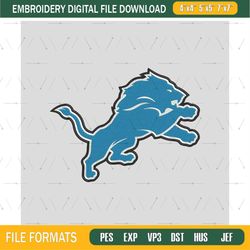 Detroit Lions Embroidery Files, NFL Logo Embroidery Designs, NFL Lions, NFL Machine Embroidery Designs 4,
