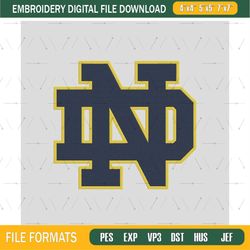 Notre Dame Fighting Irish Embroidery File, NCAA Teams Embroidery Designs, Machine Embroidery Design File,