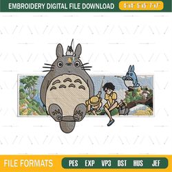 Totoro Embroidery Design, Studio Ghibli embroidery, Nike design, Embroidery shirt, Embroidery file