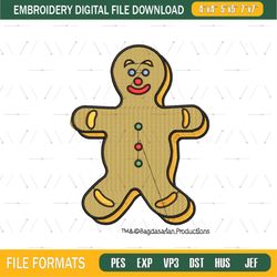 Chipmunks Gingerbread Embroidery Png