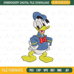 Vintage Sailor Donald Duck Embroidery