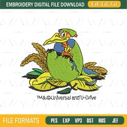 Baby Dinosaur Petrie Egg Embroidery png