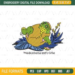 Spike Baby Dinosaur Egg Embroidery png