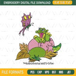 Baby Dinosaur Ducky Egg Embroidery png