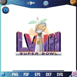 NFL Super Bowl LVIII Football Game Day PNG,NFL, NFL svg, NFL Football,Super bowl svg, Superbowl