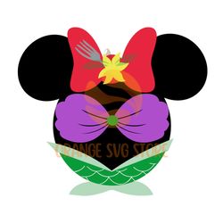 Minnie Mouse Little Mermaid Ariel Princess SVG