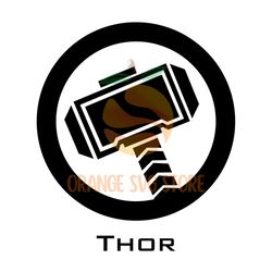Avengers Superheroes Thor Logo SVG