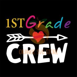 1st grade crew SVG Files For Silhouette, Files For Cricut, SVG, DXF, EPS, PNG Instant Download