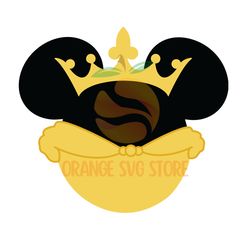 Disney Princess Belle Mickey Head SVG