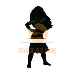 Disney Moana Princess SVG Silhouette File