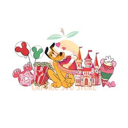 Disney Valentine Love Pluto Dog PNG