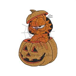 The Garfield Pumpkin Halloween Embroidery