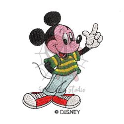 Mickey Mouse Disney Movie Embroidery Design Png