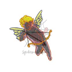 Cupid Bow Arrow Embroidery