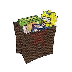 Margaret Maggie Simpsons Embroidery Png