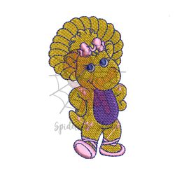 Pink Baby Bop Embroidery Png