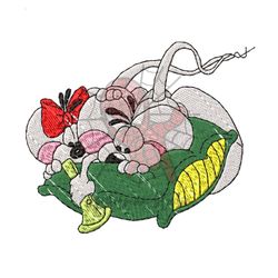 Sleeping Mouse Diddl Brothers Embroidery