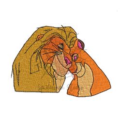 The Lion King Simba and Nala Embroidery