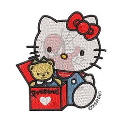Hello Kitty Love Gift Embroidery png