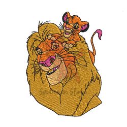 The Lion King Mufasa and Simba Embroidery