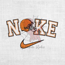 Cleveland Browns x Nike Swoosh Logo Embroidery Design