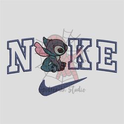 Nike x stitch cute embroidery design, Stitch embroidery,Nike design, Embroidery shirt Png