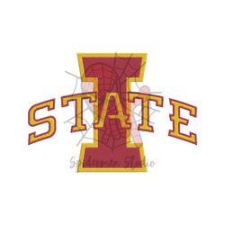 NCAA Iowa State Cyclones, NCAA Team Embroidery Design, NCAA College Embroidery Design Png