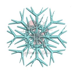Inflated Snowflake Embroidery Png