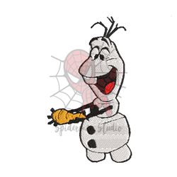 Snowman Olaf Nose Embroidery Png