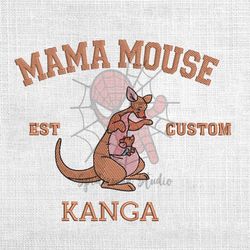 Mama Mouse Kanga And Roo Mother Day Embroidery Png