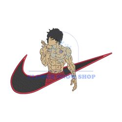 Nike Baki Swoosh Anime Embroidery Png