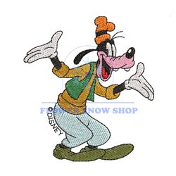 Goofy Design Embroidery File Png