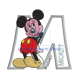 Mickey Embroidery Logo Design Png