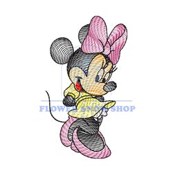 Disney Minnie Mouse Digital Embroidery Png