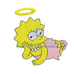 Lisa The Simpsons Family Embroidery Png