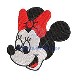 Minnie Mouse Head Embroidery Design Png