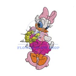Beauty Daisy Duck Embroidery File Png