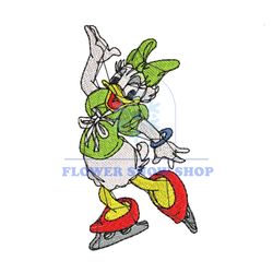 Skating Daisy Duck Embroidery
