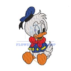 Baby Sailor Donald Duck Embroidery